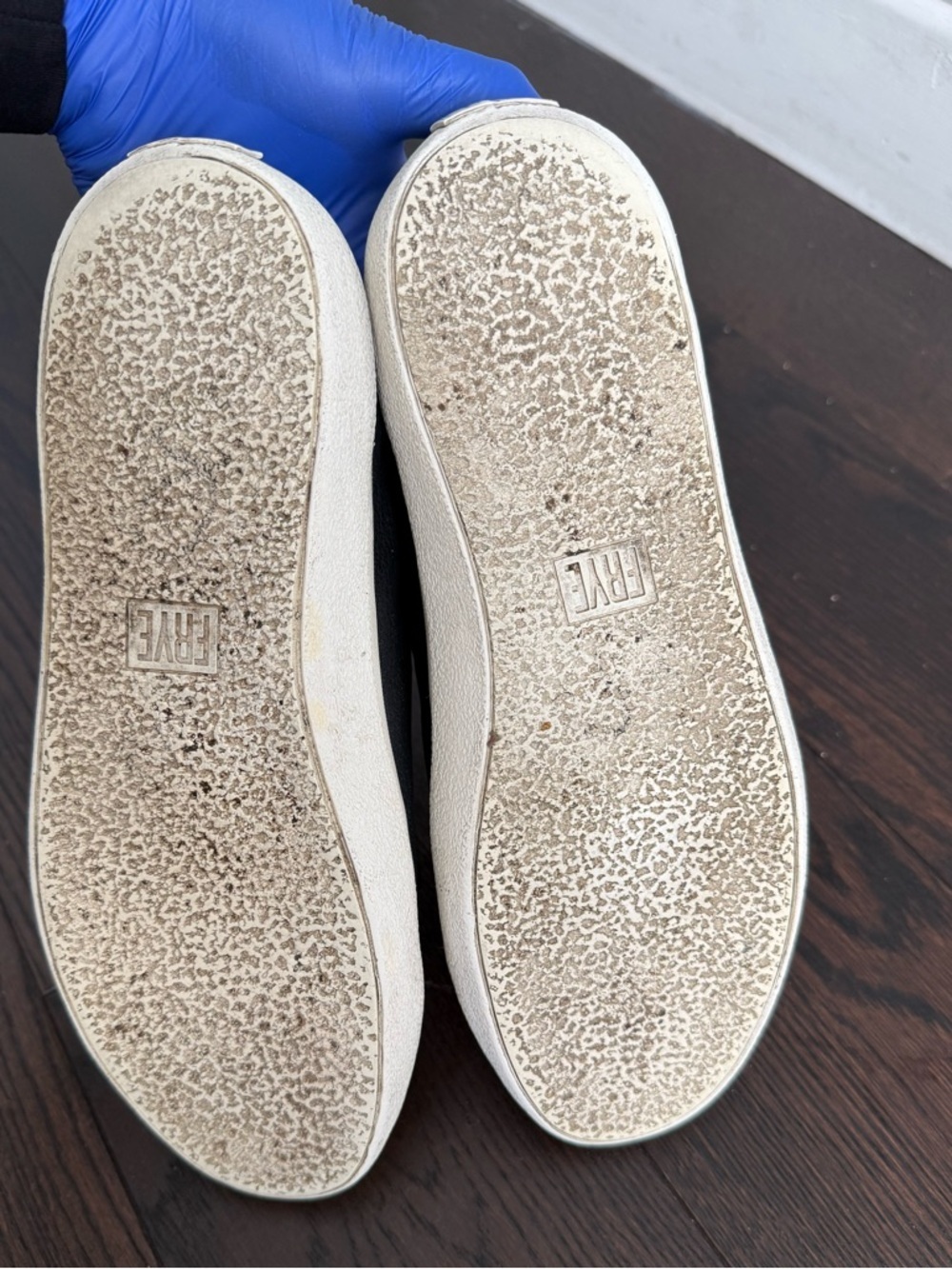 Frye Claudia Slip On Low Top Slip On Fashion Sneakers Black Size 6.5M - Picture 10 of 16